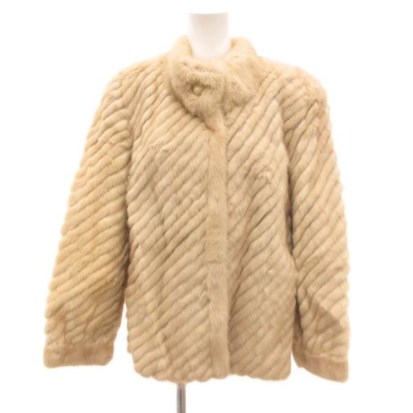 ジョセフィーヌ Josephine ファーコート ミンク 毛皮 シェプロンカット 9 白 ホワイト ...