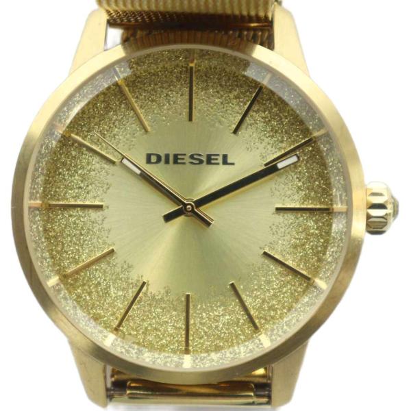 ディーゼル DIESEL DZ-5591 腕時計 ウォッチ クォーツ ラウンド ラメ ゴールド色 ■...
