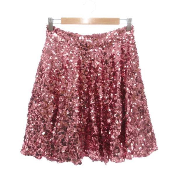 ドルチェ&amp;ガッバーナ ドルガバ DOLCE&amp;GABBANA イタリア製 ミニスカート 40 スパンコ...