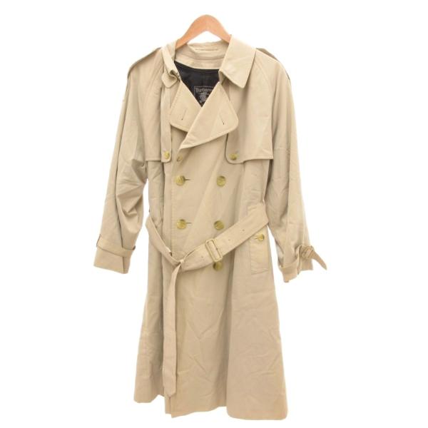 バーバリーズ Burberrys ヴィンテージ トレンチコート ロング ダブルボタン 白 ホワイト ...