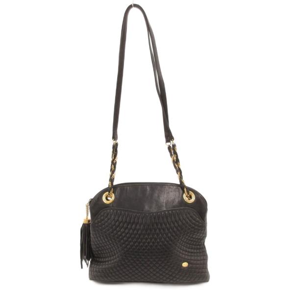 バリー BALLY ショルダーバッグ レザー キルティング 黒 ブラック /JS ■GY18 レディ...