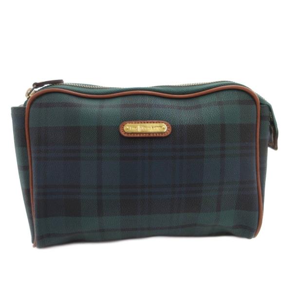 ポロ ラルフローレン POLO RALPH LAUREN セカンドバッグ クラッチ ロゴ 金具 ブラ...