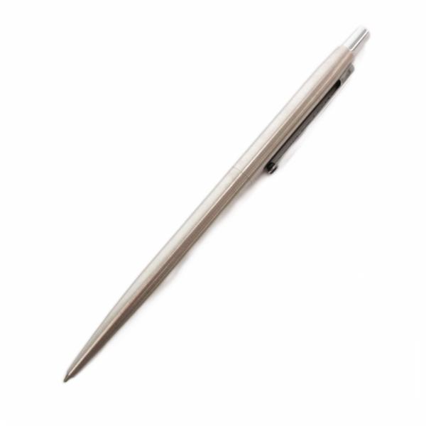 モンブラン MONT BLANC ジャンク品 スリム ボールペン ノック式 銀色 シルバーカラー /...