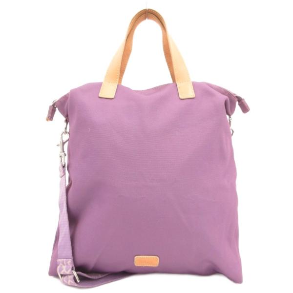 ブリー BREE ショルダーバッグ キャンバス ロゴ 紫 パープル /JS ■GY18 レディース