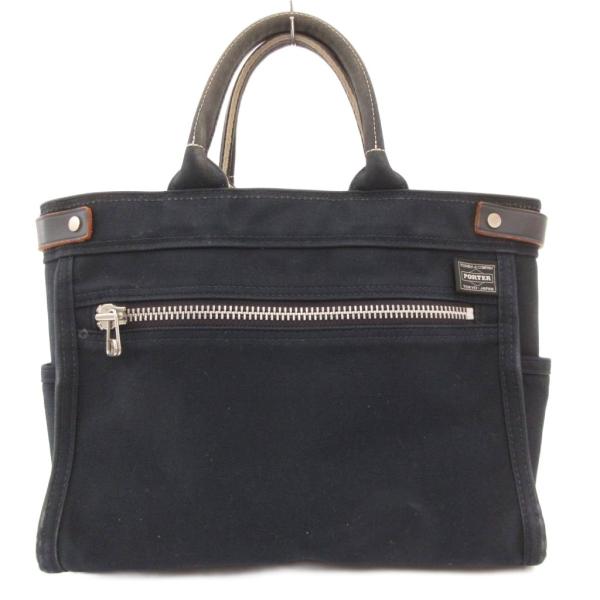 ポーター PORTER ガール GIRL ハンドバッグ ロゴ ツイル 紺 ネイビー /JS ■GY1...