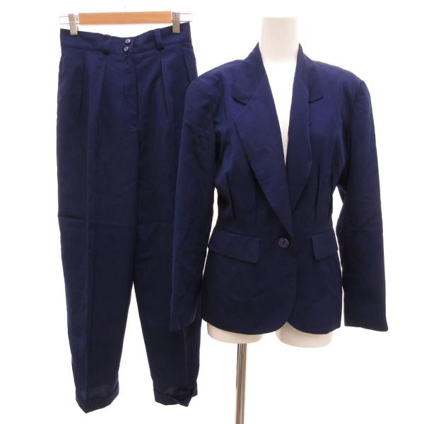 ケンゾー KENZO セットアップ カラースーツ テーラードジャケット パンツ スラックス ツータッ...