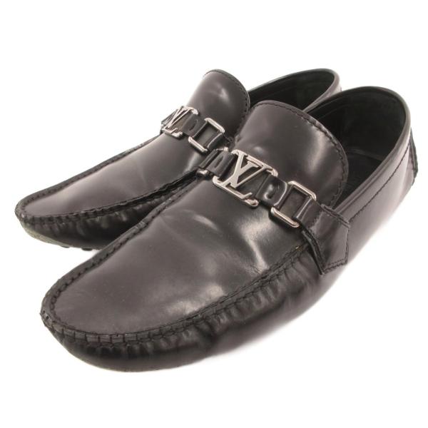 ルイヴィトン LOUIS VUITTON ローファー ドライビングシューズ スリッポン ロゴ金具 レ...