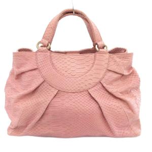 フルラ FURLA ハンドバッグ パイソンレザ...の詳細画像1