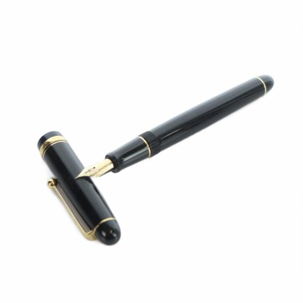 パイロット PILOT 14K 585 万年筆 文房具 筆記用具 ロゴ 筆記未確認 黒 ブラック ■...