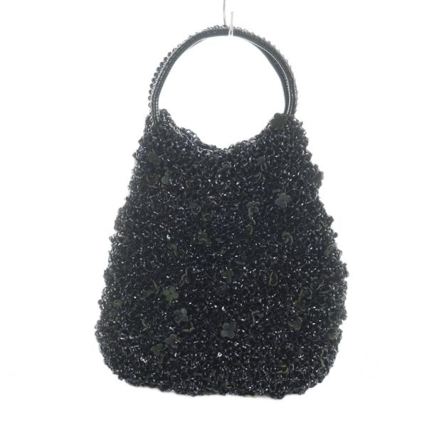 アンテプリマ ANTEPRIMA フィオリトゥーラ ハンドバッグ ワイヤーバッグ ロゴ 黒 ブラック...