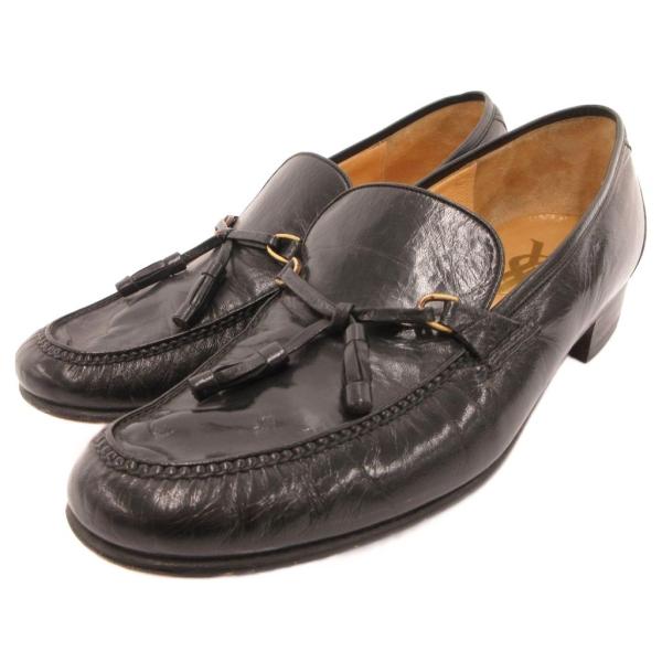 イヴサンローラン YVES SAINT LAURENT タッセルローファー スリッポン モカ レザー...