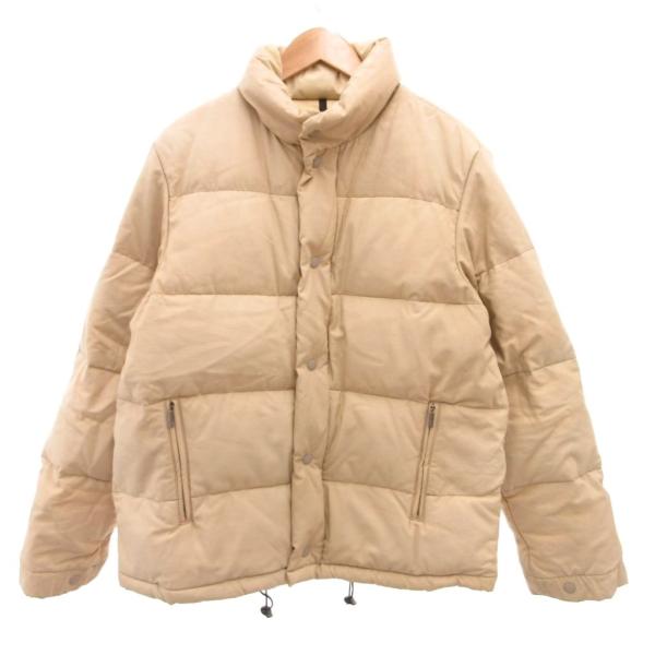 モンクレール MONCLER 茶タグ ダウンジャケット ブルゾン ジップアップ 2 ベージュ /JS...