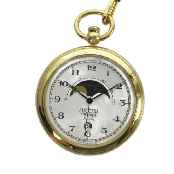セイコー SEIKO ジャンク品 ALBA アルバ V338-0010 懐中時計 ウォッチ クォーツ...