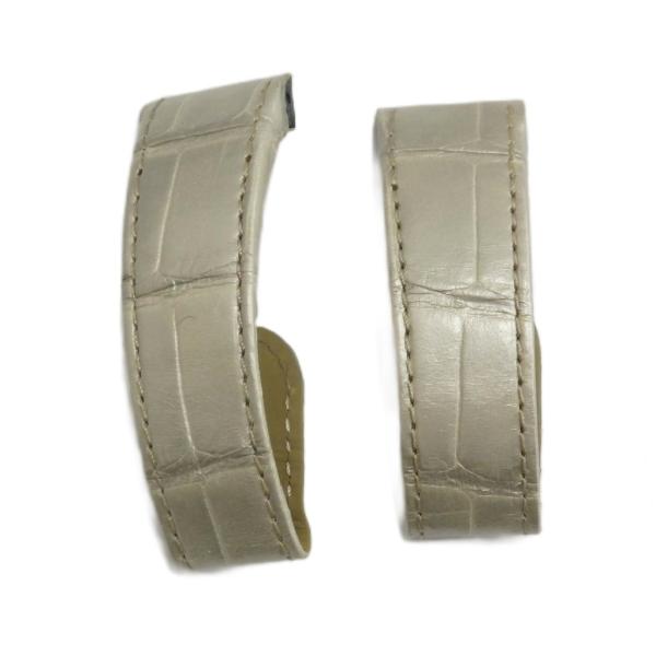 カルティエ Cartier 腕時計用ベルト レザー ロゴ 白 ホワイト ■GY11 /MQ ■OH ...