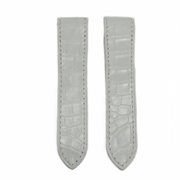 カルティエ Cartier 時計用ベルト バンド レザー ロゴ 白 ホワイト ■GY11 /MQ ■...