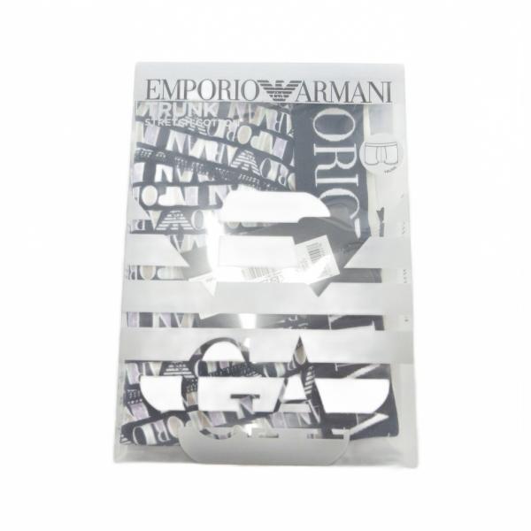 未使用品 エンポリオアルマーニ EMPORIO ARMANI タグ付き トランクス 下着 M ロゴ柄...