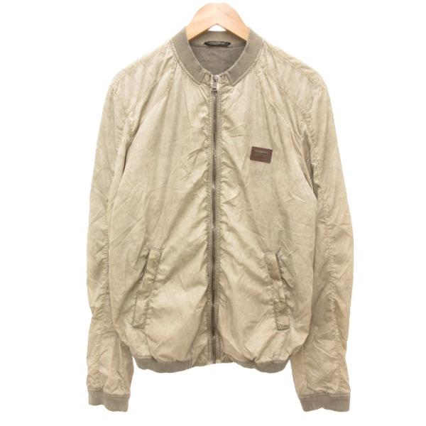 ドルチェ&amp;ガッバーナ ドルガバ DOLCE&amp;GABBANA ボンバージャケット ブルゾン 52 ベー...