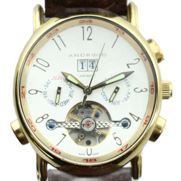 アンドロイド ANDROID AD174 腕時計 ウォッチ 自動巻き デイト カレンダー付き スケル...