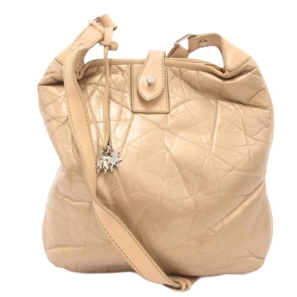 ハンティングワールド HUNTING WORLD バチュー ショルダーバッグ レザー しわ加工 ゴー...