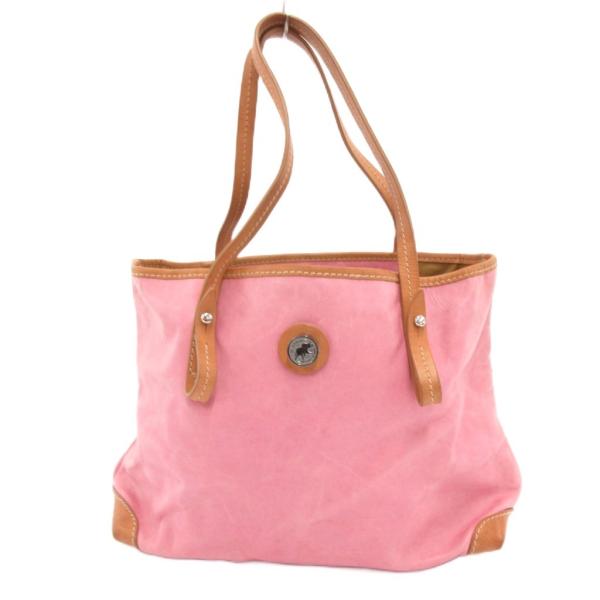 ハンティングワールド HUNTING WORLD トートバッグ レザー ロゴ ピンク /JS ■GY...