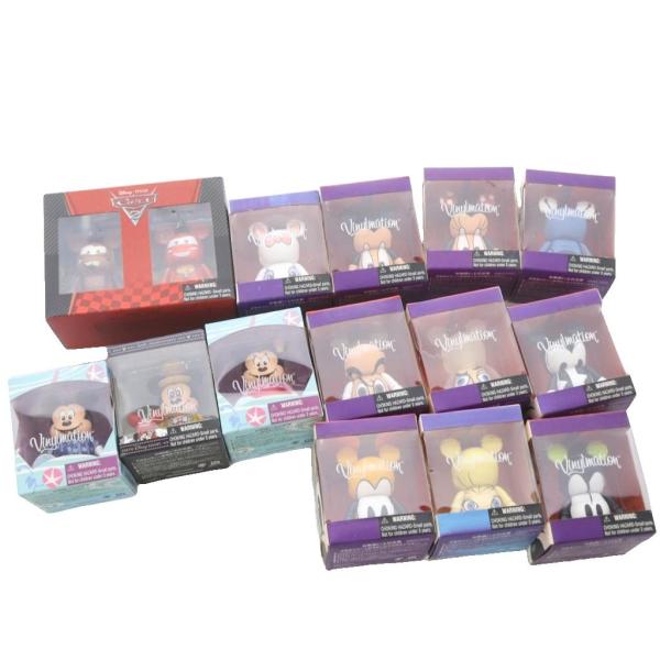 未使用品 ディズニー Disney キャラクター フィギュア カーズ2 ミッキー ミニー 15点セッ...