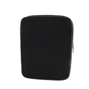 トリーバーチ TORY BURCH タブレットケース ロゴ ステッチ ナイロン 黒 ブラック ■GY11 /MQ レディース