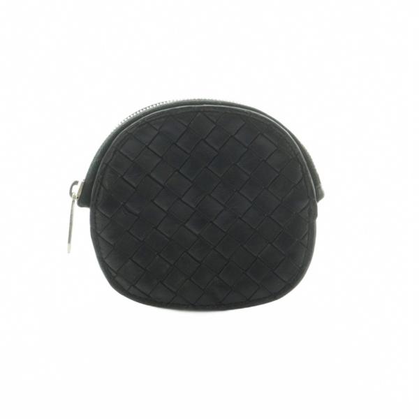 ボッテガヴェネタ BOTTEGA VENETA コインケース 小銭入れ イントレチャート レザー 黒...