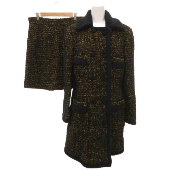 フィロソフィー PHILOSOPHY 美品 セットアップ ロングコート ミニスカート ダブルボタン ...