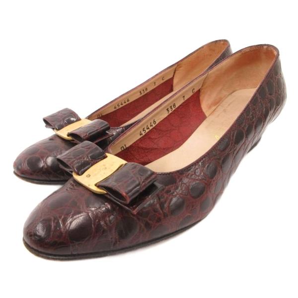 サルヴァトーレフェラガモ Salvatore Ferragamo ヴァラリボンパンプス シューズ 型...