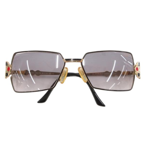 カザール CAZAL 971 サングラス スクエア メタルフレーム 58 16 120 ゴールドカラ...