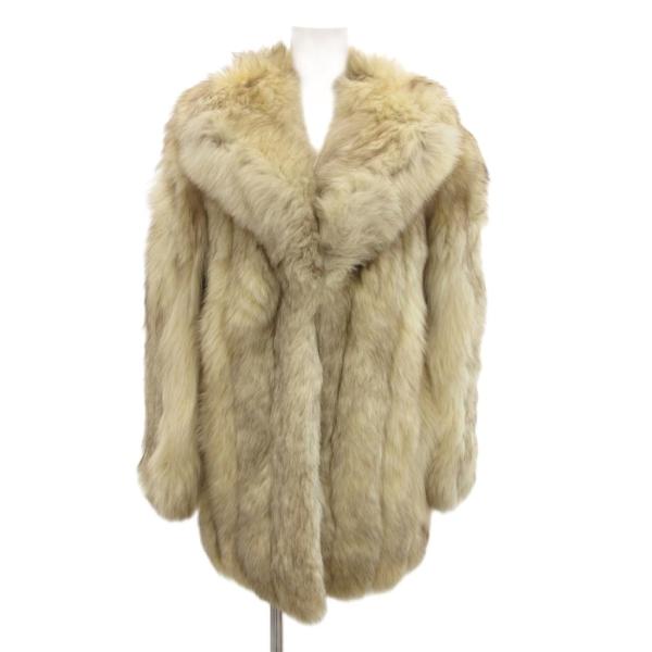 Fourrures du Nord Luxe フォックスファーコート 毛皮 ミドル丈 白 ホワイト ...
