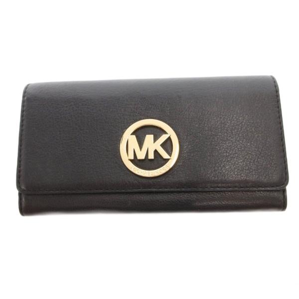 マイケルコース MICHAEL KORS 二つ折り 長財布 ウォレット 小銭入れあり レザー ロゴ ...