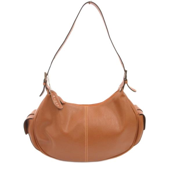 Rocco ワンショルダーバッグ レザー 革 茶 ブラウン /JS ■GY18 レディース