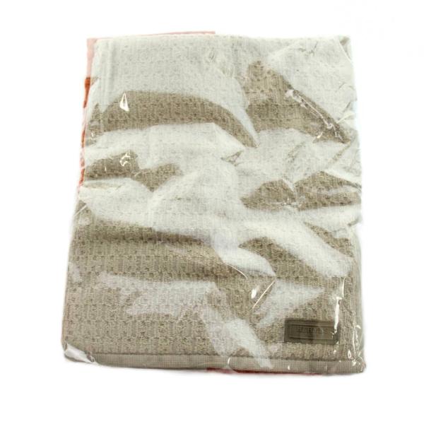 未使用品 エルメス HERMES タオル セット 2枚 H柄 ロゴ オレンジ 茶 ブラウン ■GY1...