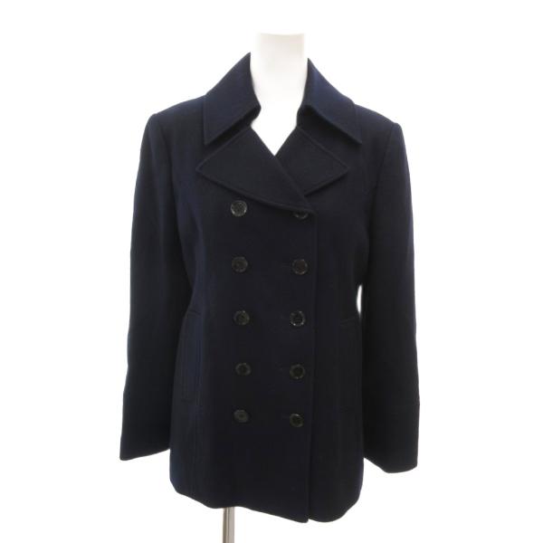 バーバリー ロンドン BURBERRY LONDON ピーコート Pコート ウール ダブルブレスト ...