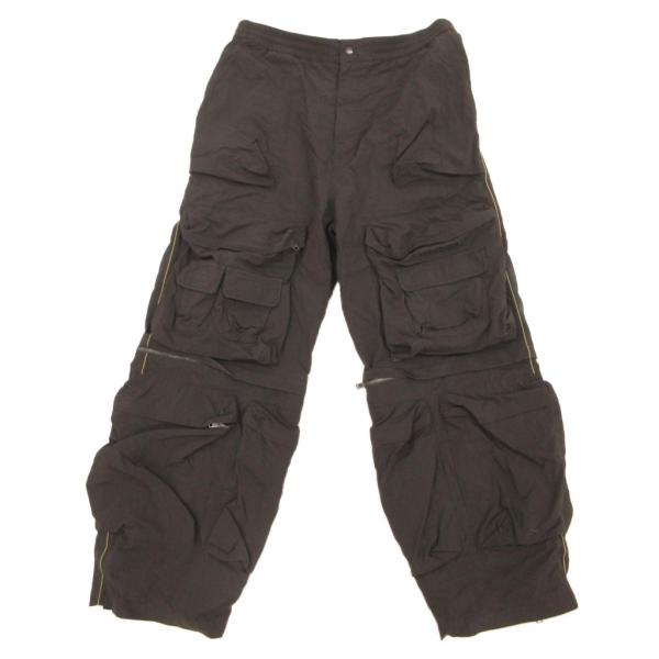 ディーゼル DIESEL カーゴパンツ タクティカル ロゴボタン 50 黒 ブラック /JS ■GY...