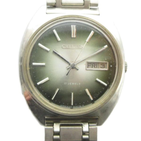 シチズン CITIZEN 4-820096TA 腕時計 ウォッチ 自動巻き カレンダー付き デイデイ...