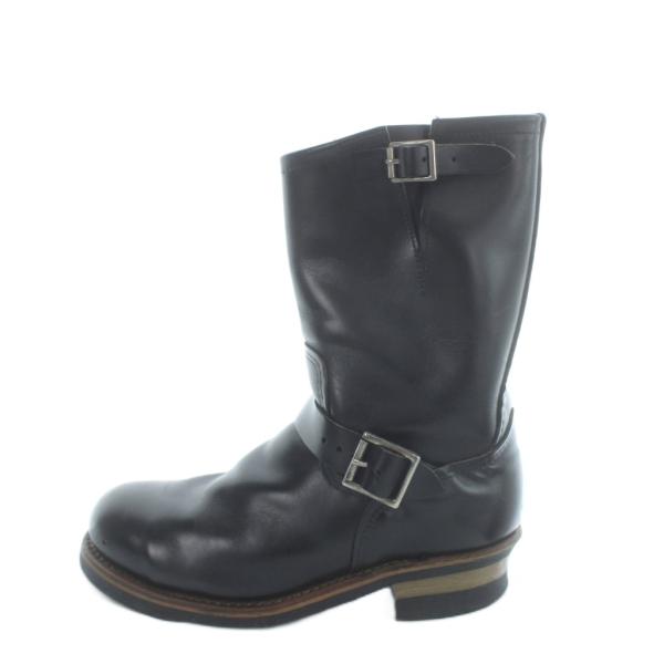 レッドウィング REDWING 2268 エンジニアブーツ ショート ロゴ レザー US8 26cm...