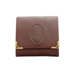 カルティエ Cartier 小銭入れ コインケース 財布 レザー 茶 ブラウン /SS ■OS ■OH ■GY11 レディース