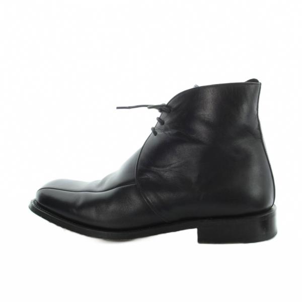ポールスミス PAUL SMITH チャッカブーツ ショート スクエアトゥ ロゴ レザー 7.5 2...