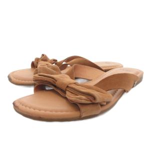 アグ オーストラリア UGG australia サンダル ルボン スエードレザー ロゴ 茶 ブラウン /FF ■GY17 レディース