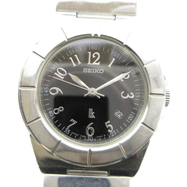 セイコー SEIKO 7N82-0620 LUKIA ルキア 腕時計 ウォッチ クォーツ 黒文字盤 ...