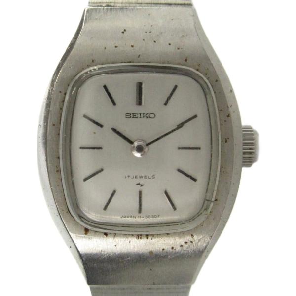 セイコー SEIKO 11-4050 腕時計 クォーツ ウォッチ ロゴ シルバー色 ■GY11 /M...