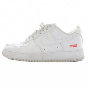 ナイキ NIKE SUPREME Air Force 1 Low White スニーカー ロゴ US9 27cm 白 ホワイト CU9225-100 /SR ■GY1 メンズ