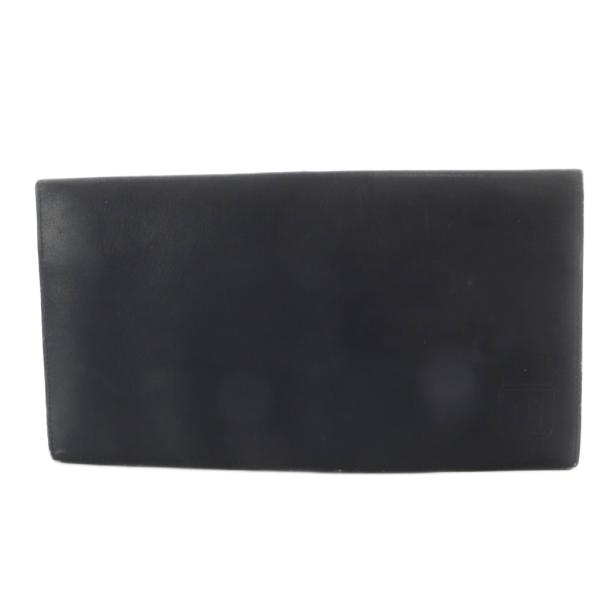 ダンヒル dunhill 長財布 二つ折り レザー 型押しロゴ 黒 ブラック /YO3 ■GY18 ...