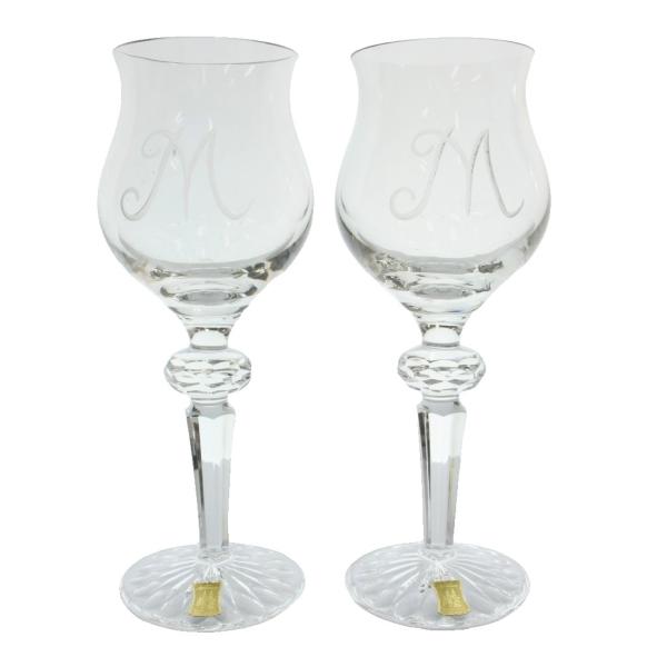 Meissen Lead Crystal マイセンレッドクリスタル Mシリーズ ワイングラス 2客セ...