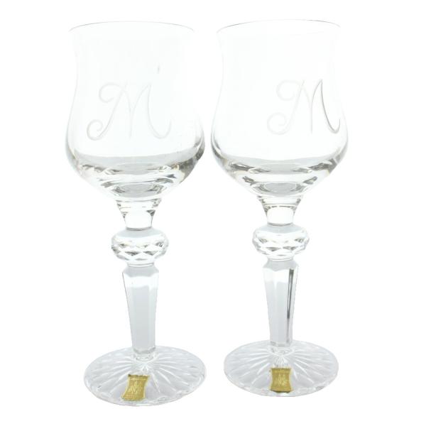 Meissen Lead Crystal マイセンレッドクリスタル Mシリーズ ワイングラス 2客セ...