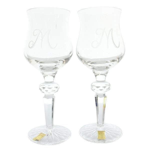 Meissen Lead Crystal マイセンレッドクリスタル Mシリーズ ワイングラス 2客セ...