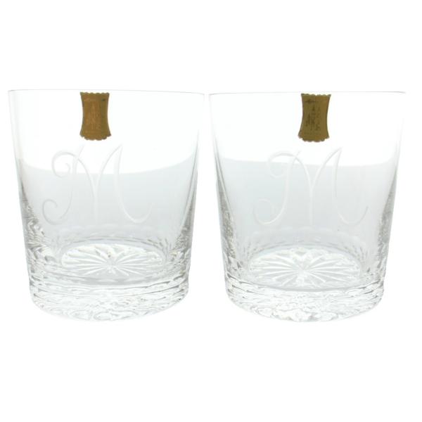 Meissen Lead Crystal マイセンレッドクリスタル ロックグラス 2客セット ペア ...