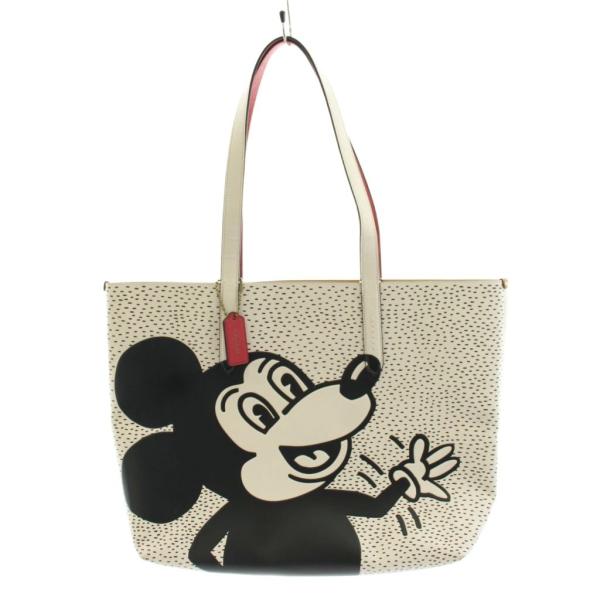 コーチ COACH ミッキー × キース ヘリング トートバッグ ハンドバッグ ショルダーバッグ ロ...